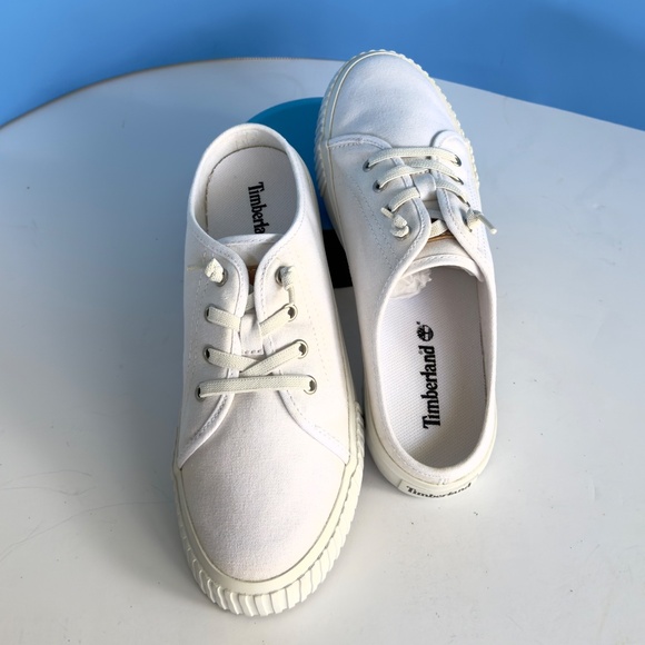 Timberline Skyla Bay White Canvas Mule Clog - Picture 4 of 6